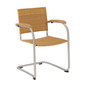 Bolero Stackable Cantilever Chair, Mesh